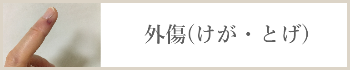 外傷(けが・とげ)