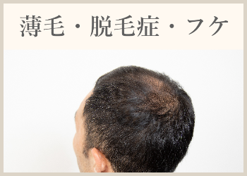 薄毛・脱毛症・フケ